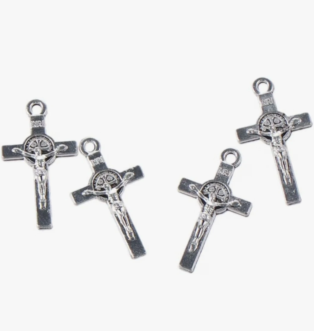 50 Pcs Crucifix/ Cross Pendants Beads...New