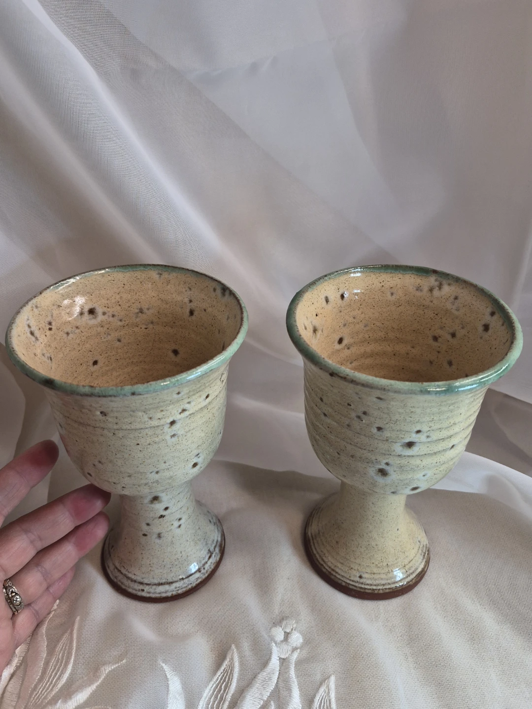 Pair of Beautiful Studio Art Pottery... - photo 3