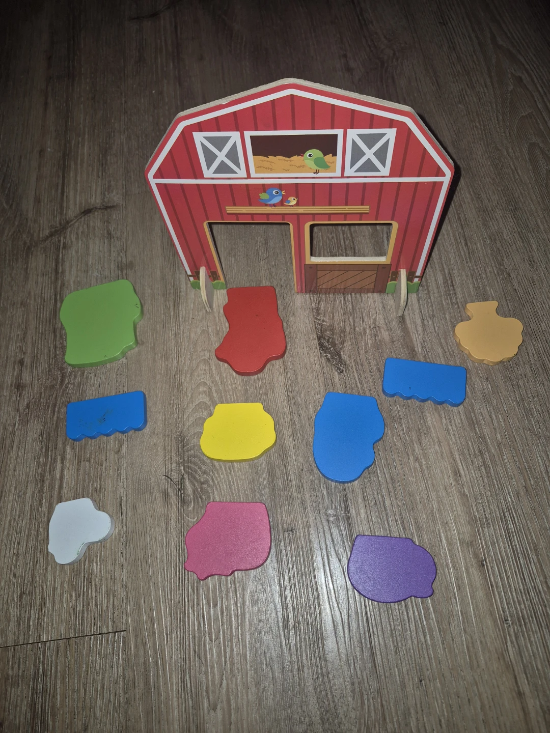 Wooden Farm Playset with Animal Figures - photo 2