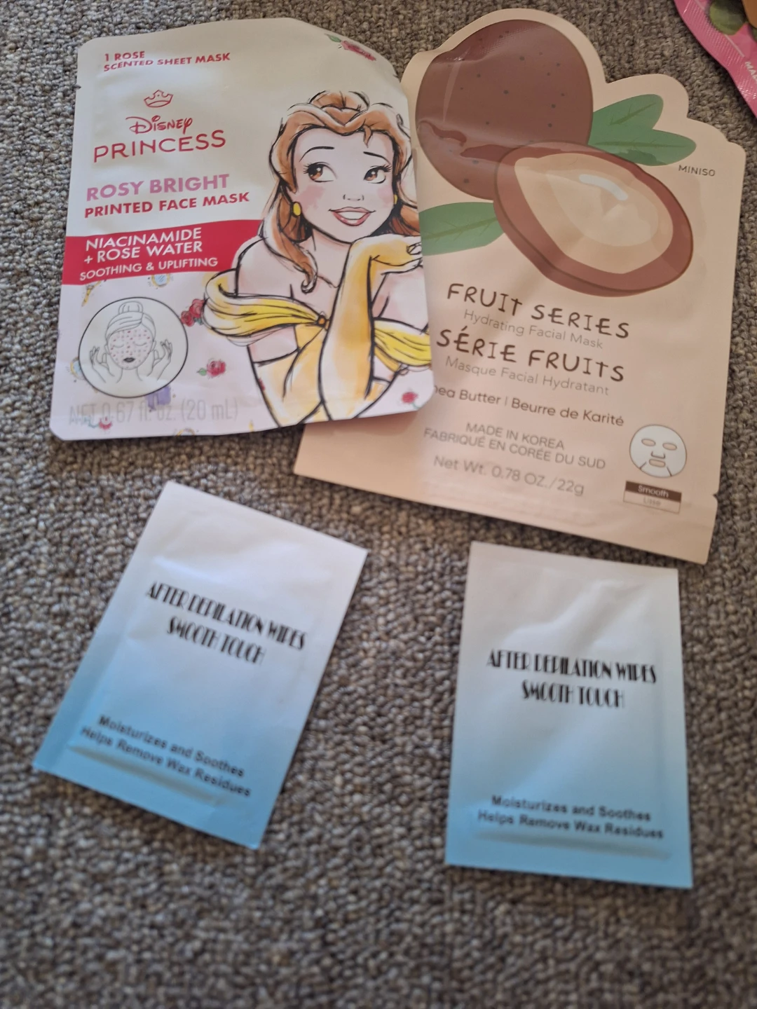 Disney and Miniso Face Mask Set with After Depilation Wipes