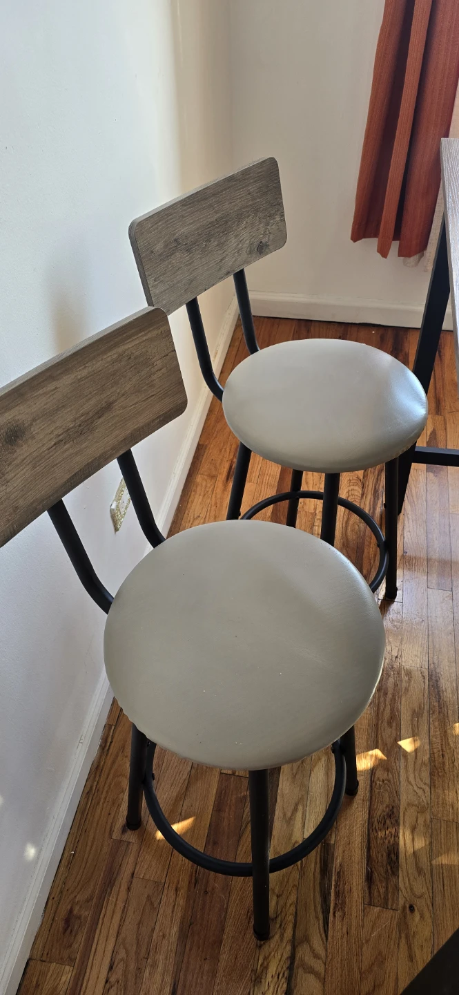 Counter Height Dining Table Set with 4 Stools - photo 3