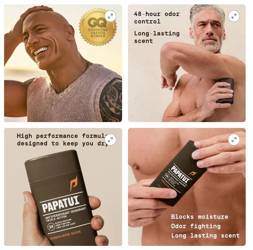 NEW 3 bottles of Papatui Men's Deodorant - Sandalwood Suede - photo 4