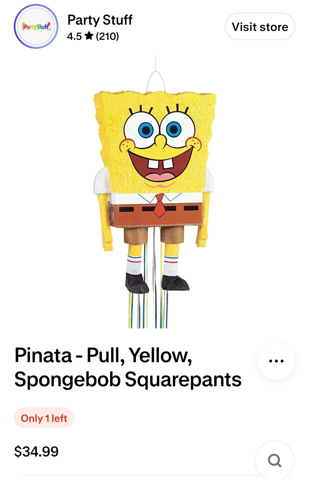SpongeBob SquarePants Pinata - photo 5