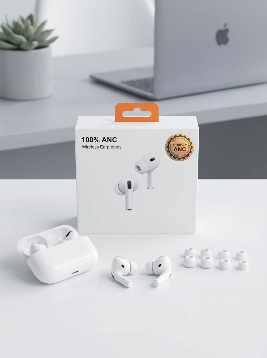 100% ANC Wireless Earphones ,Bluetooth, noise cancellation - photo 4