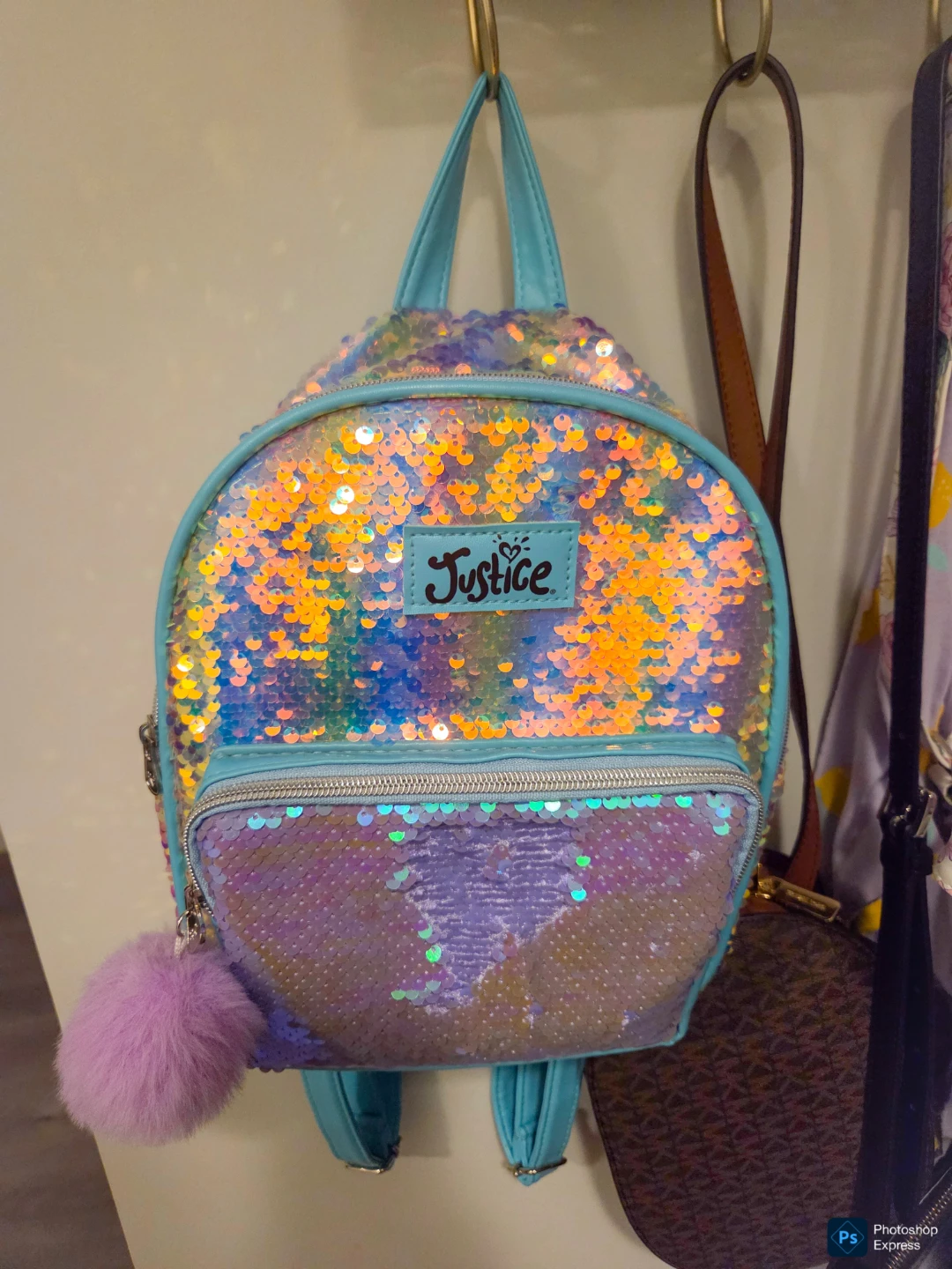 Justice Sequin Mini Backpack