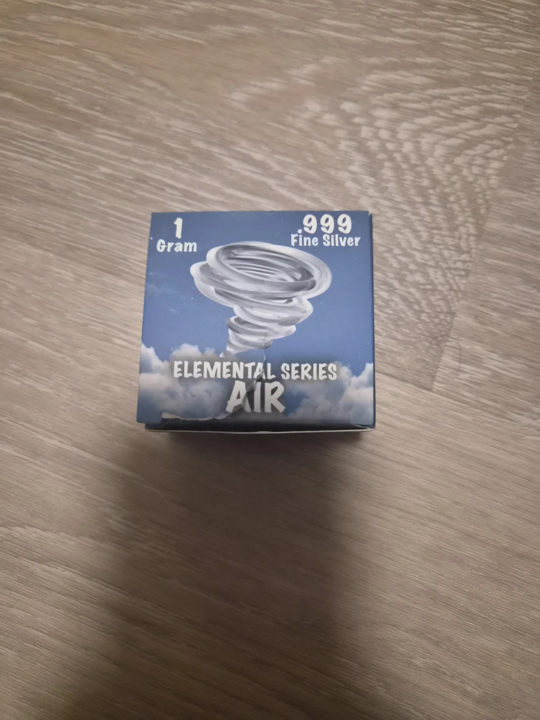 1 Gram .999 Fine Silver Elemental Series Air Bar