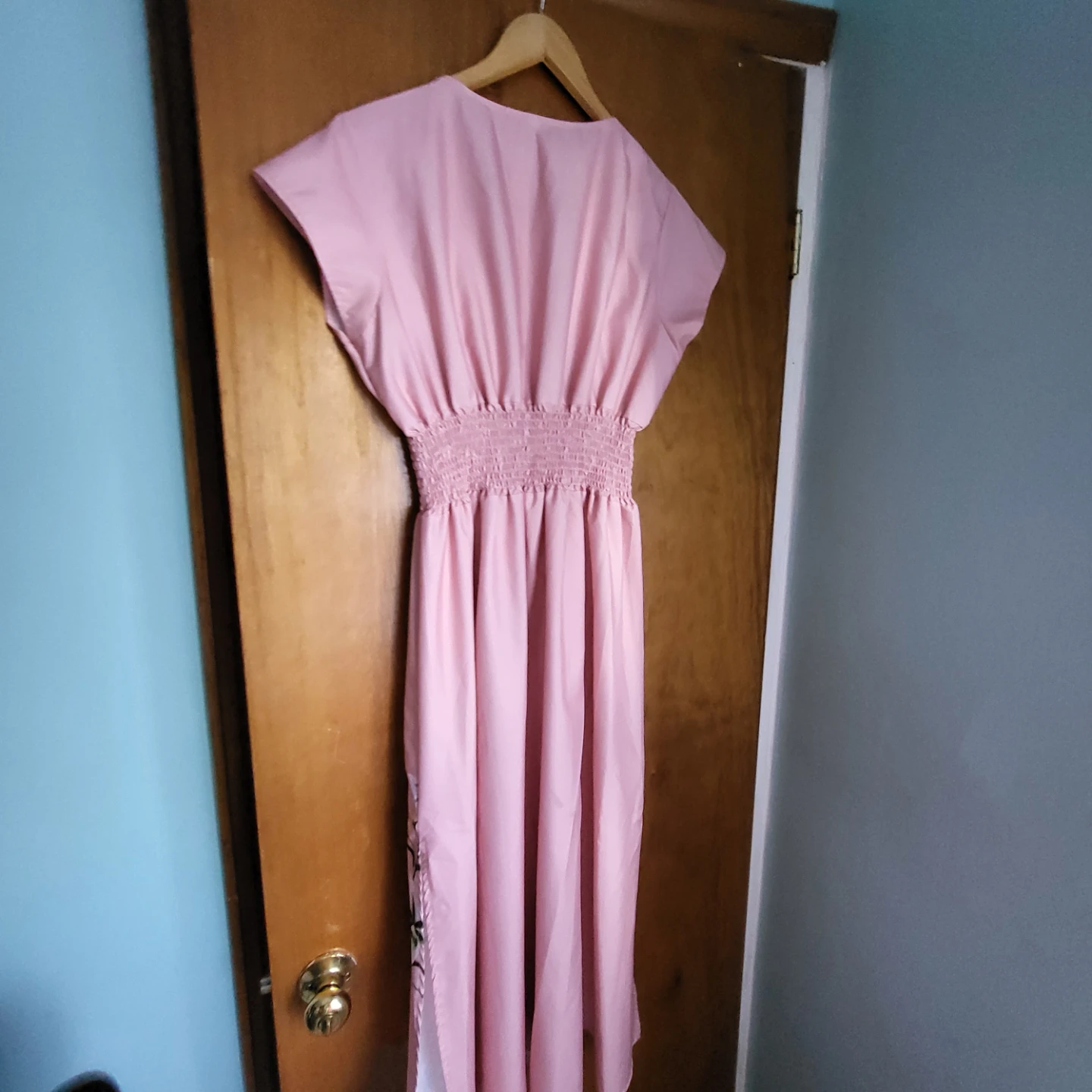 Pink Embroidered Maxi Dress - photo 2