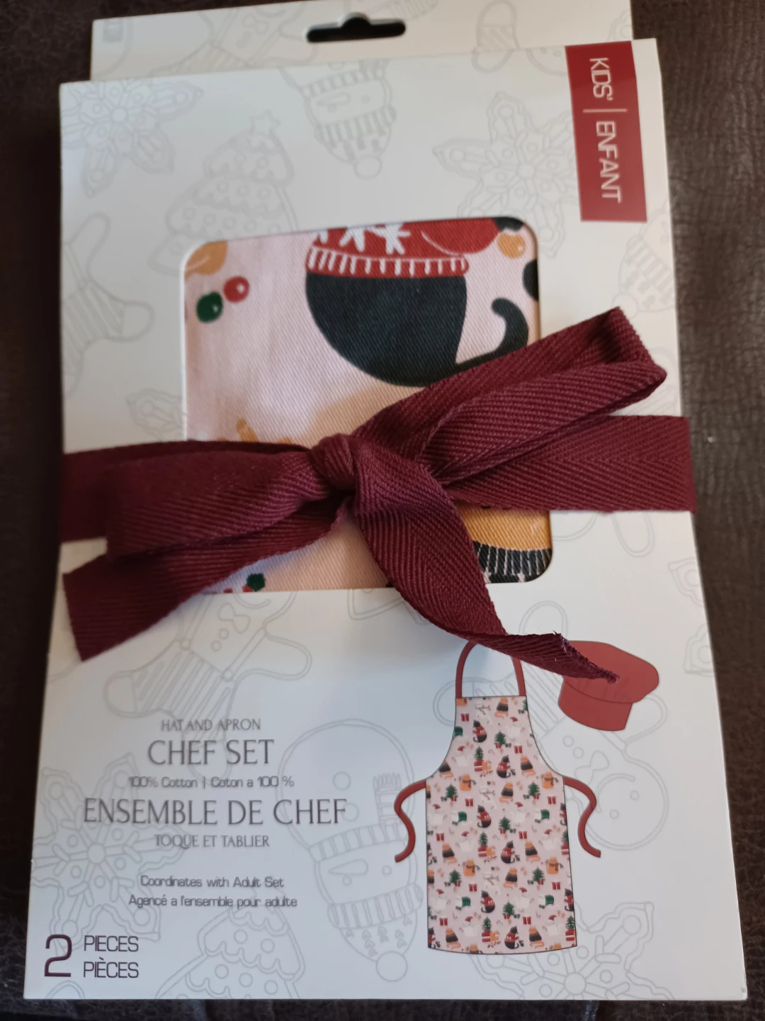 Kids Chef Set Hat and Apron - photo 2