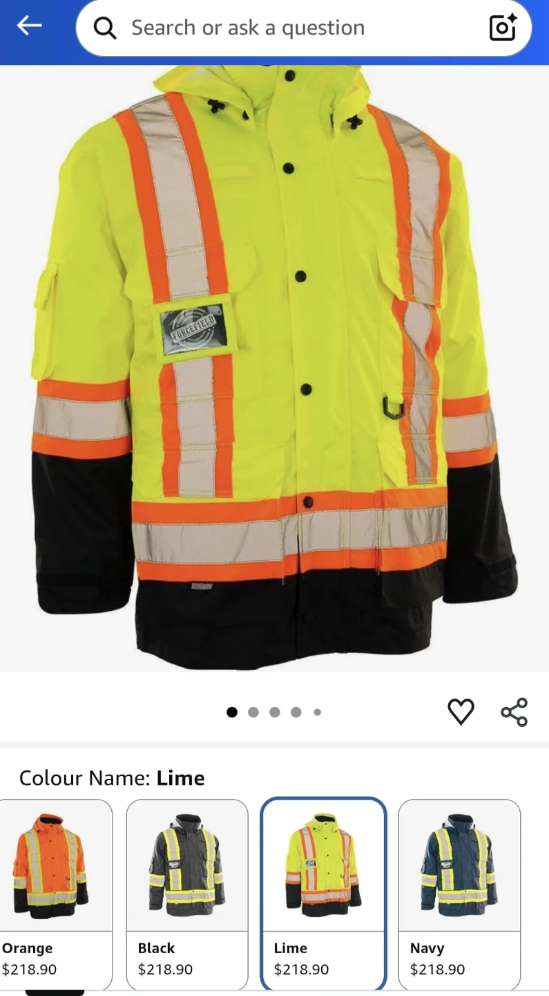 Forcefield Lime High-Visibility Safety Jacket - photo 4