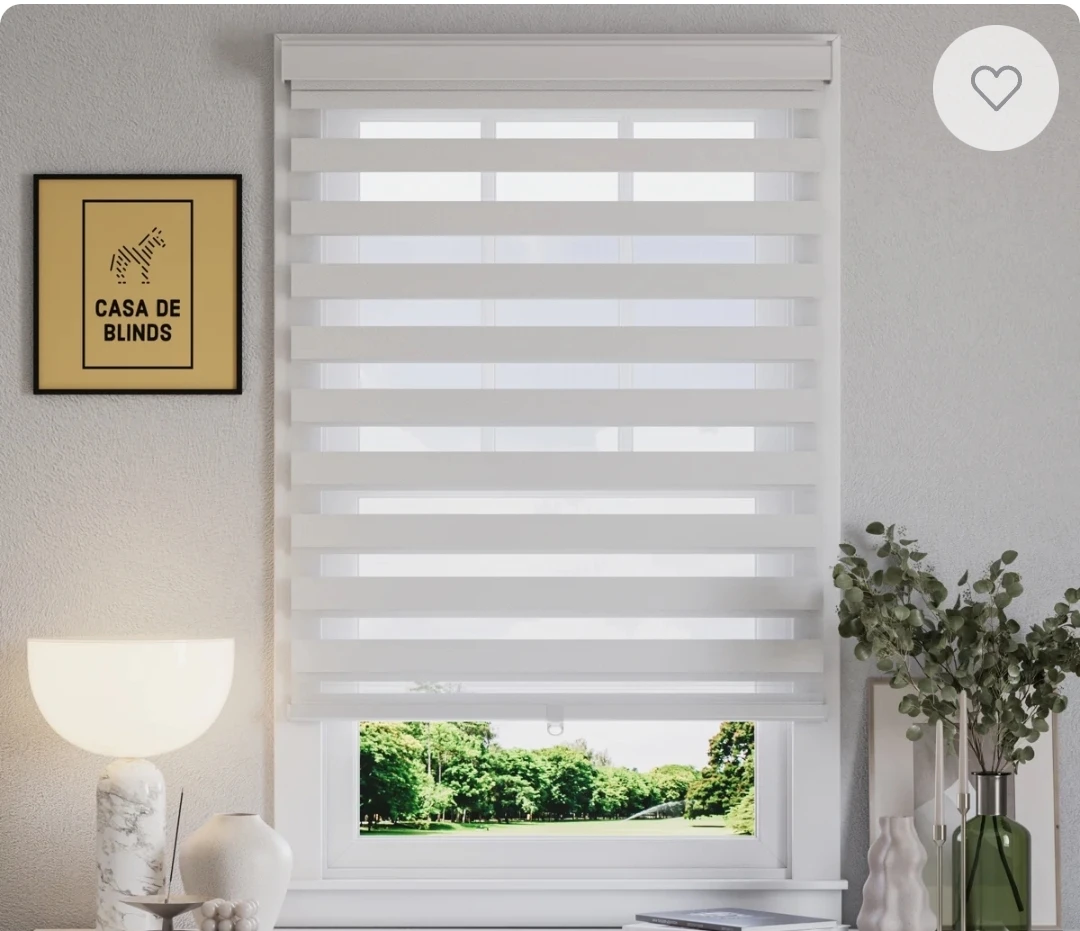 Zebra Roller Shade White