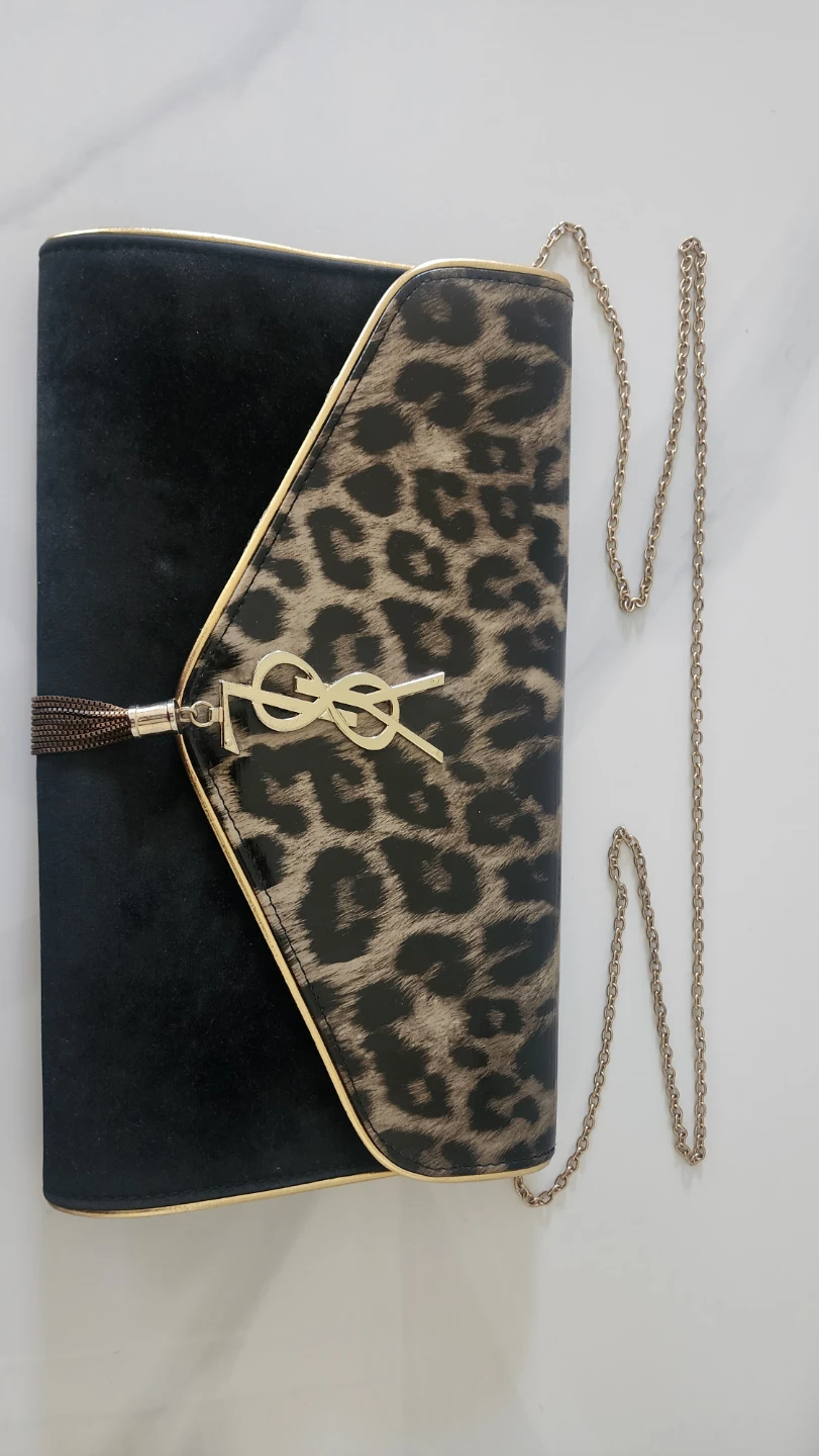Yves Saint Laurent YSL leopard print clutch bag - photo 2