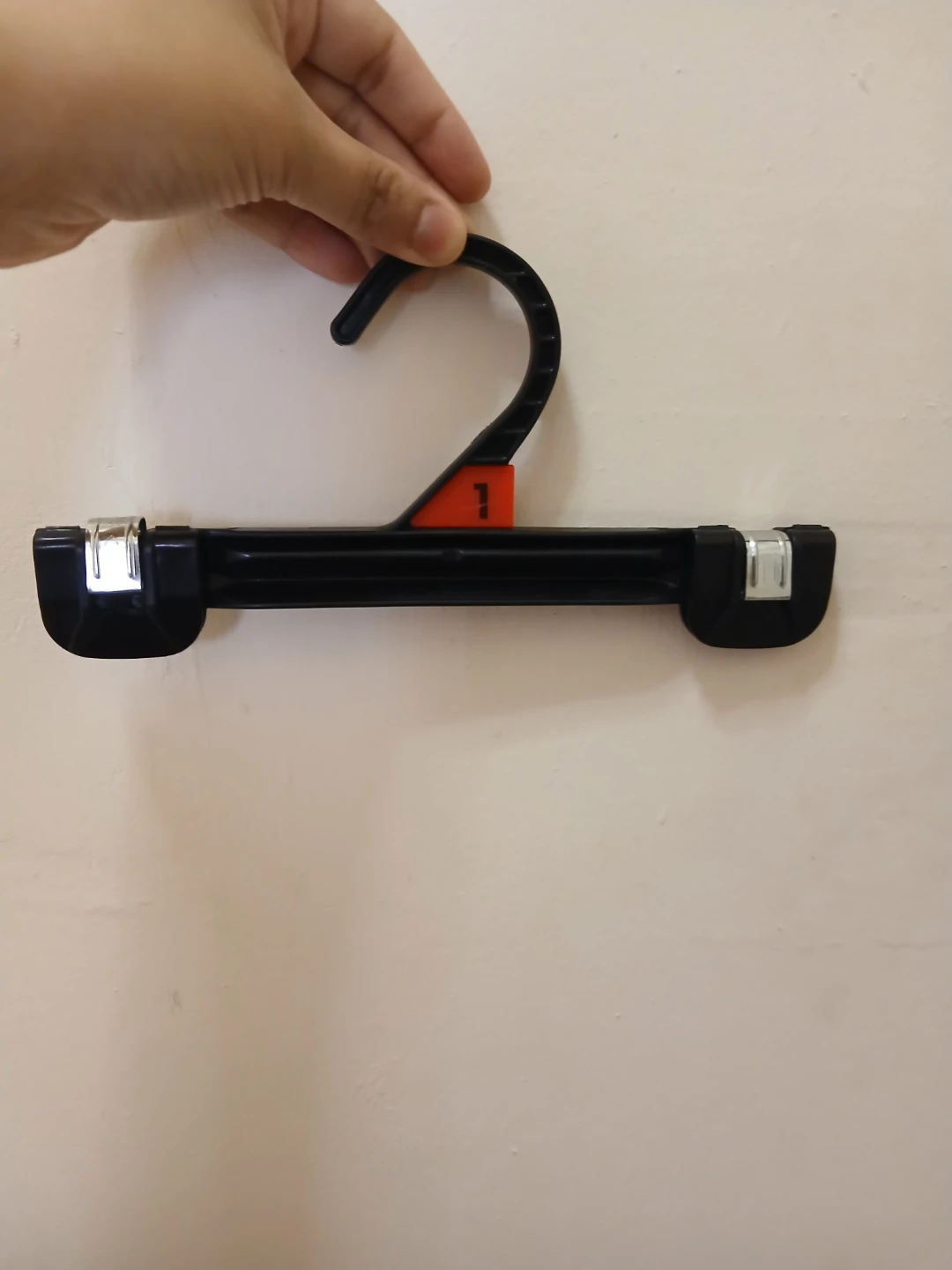 Black Plastic Skirt and Pant Hanger