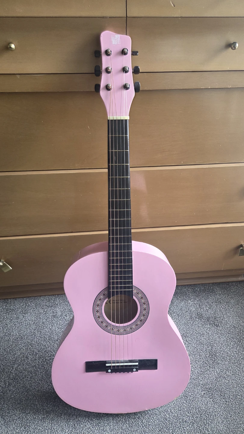 Concert Pink Acoustic Guitar