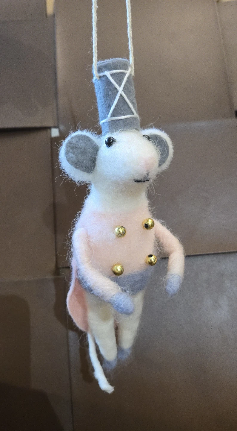 Nutcracker mouse Christmas ornament