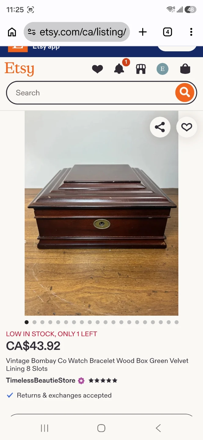 Vintage Bombay Co Watch and Bracelet Box - photo 3
