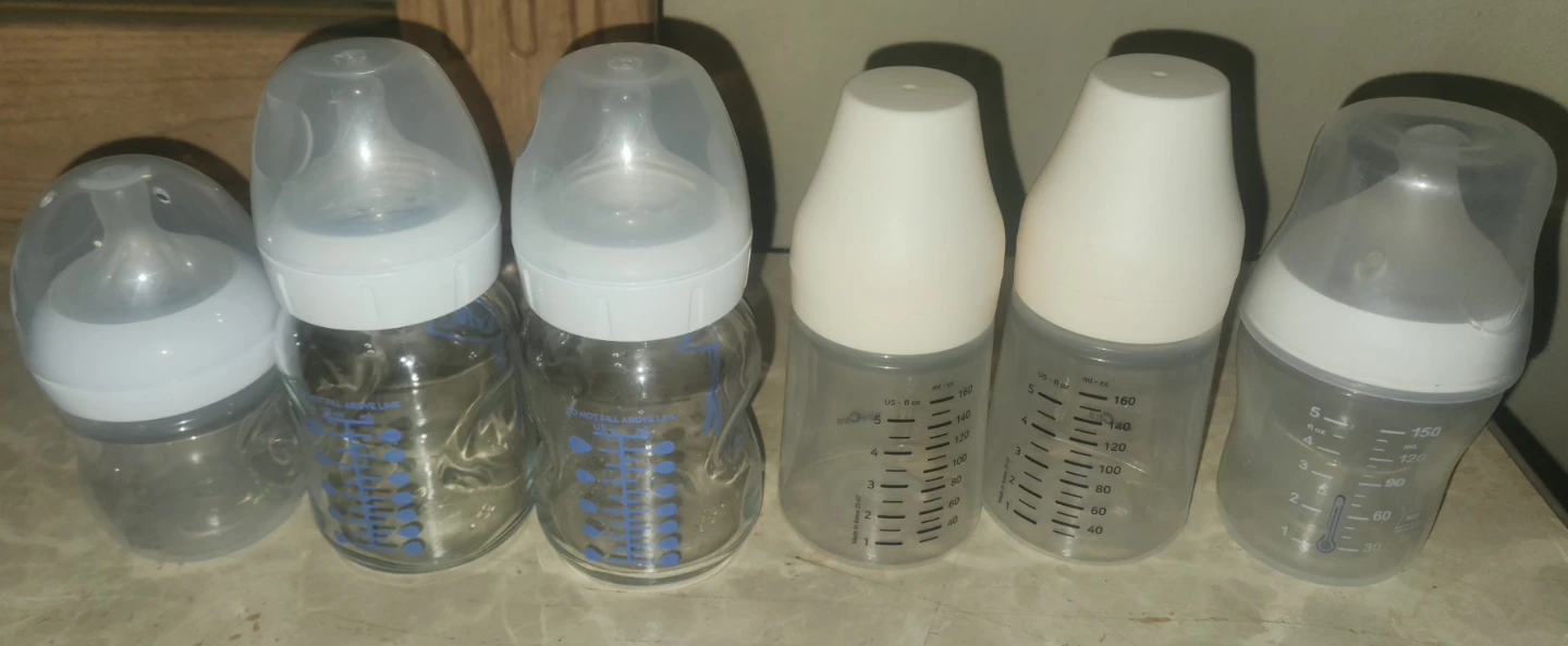 Assorted Baby Bottles Set - Dr. Brown's and NUK