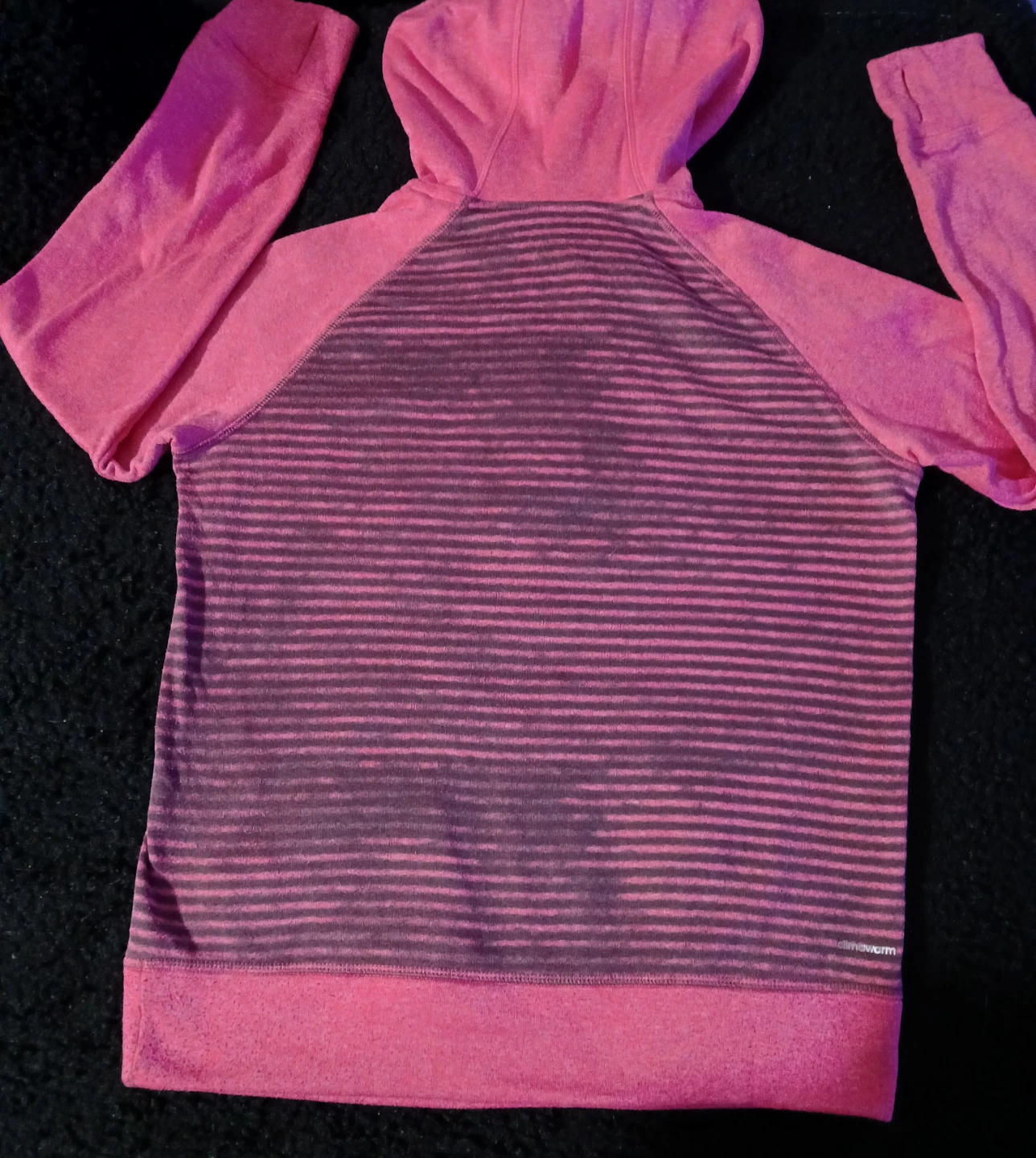 Adidas Climawarm Pink Striped Hoodie - photo 3