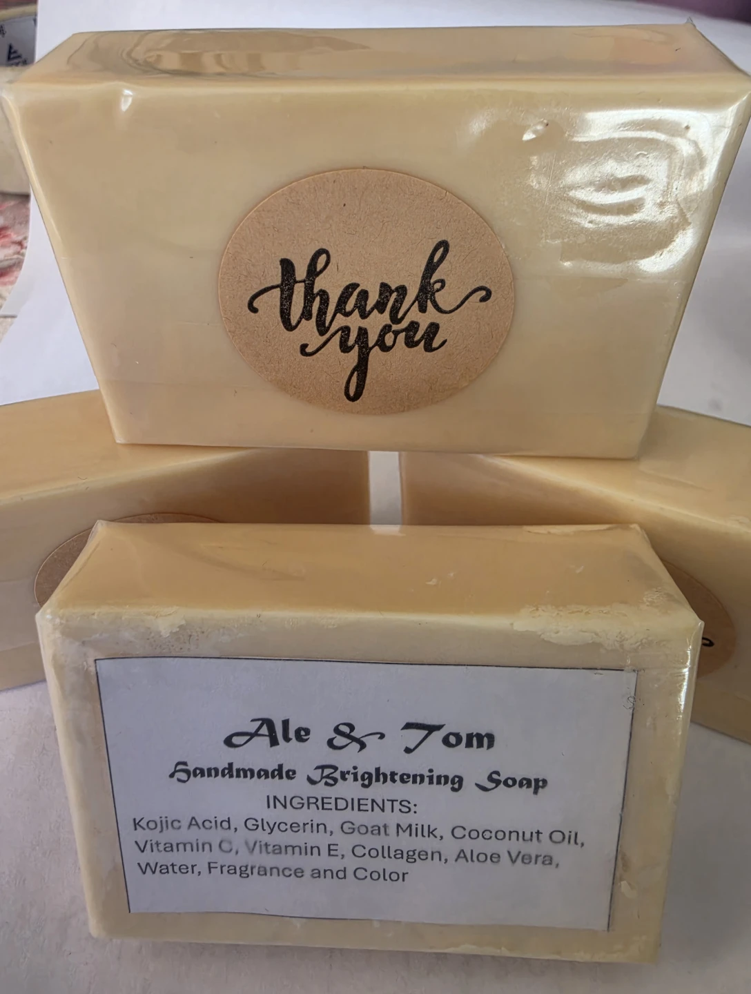 Ale & Tom Handmade Brightening Soap