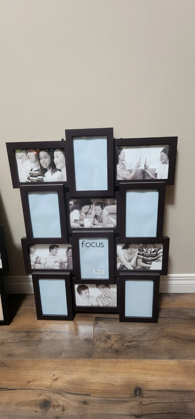 Two Black Multi-Photo Collage Frames