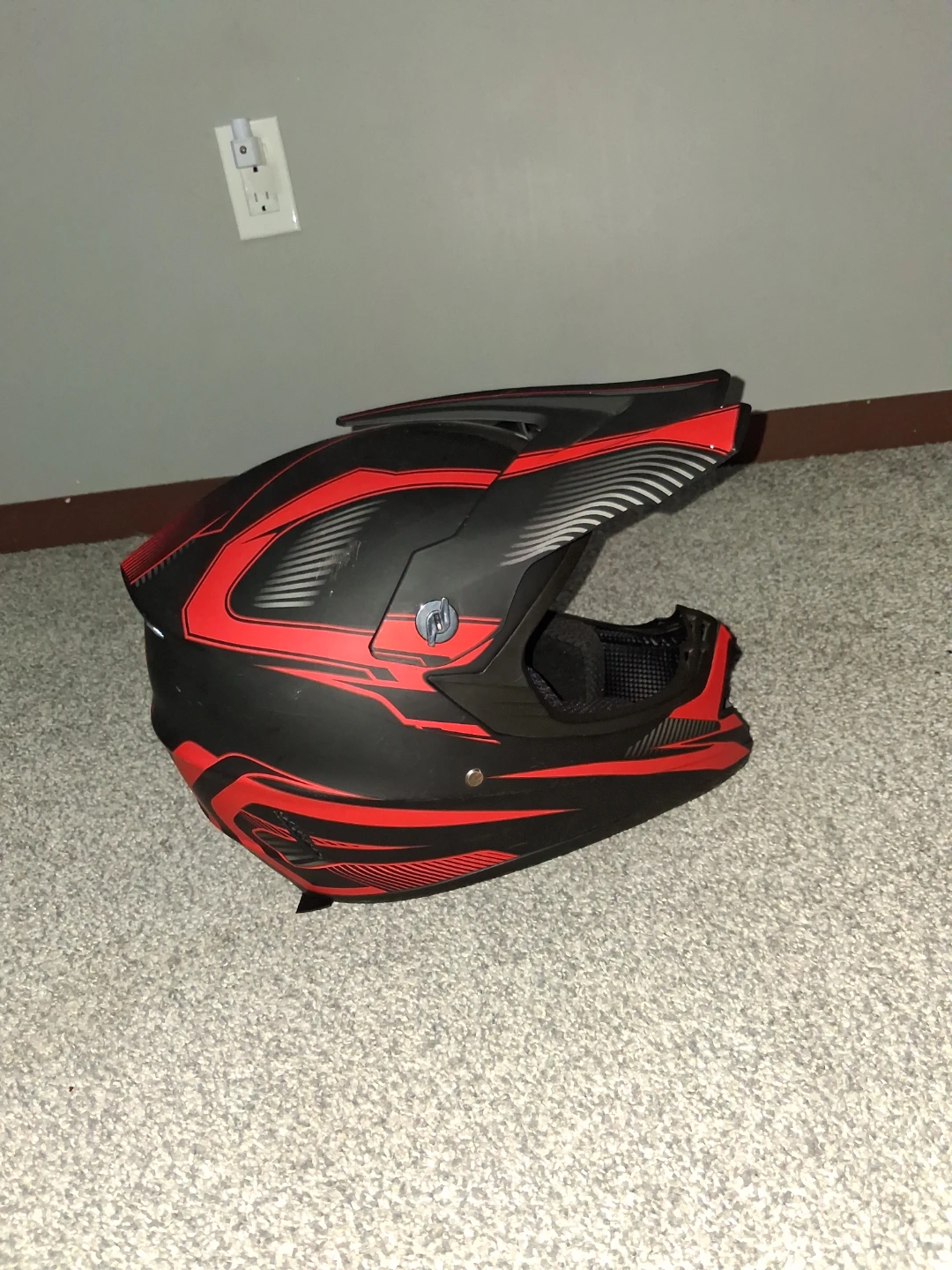 Virtue Motocross Helmet - Black and Red - photo 5