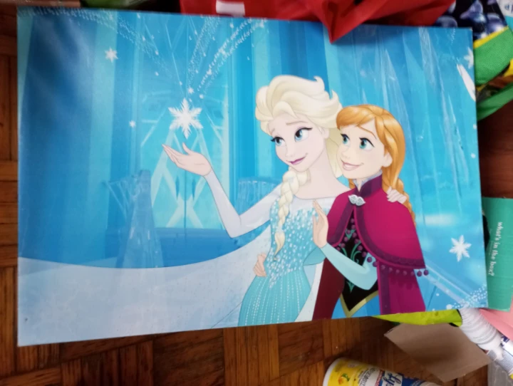 Disney Frozen Elsa and Anna wall canvas