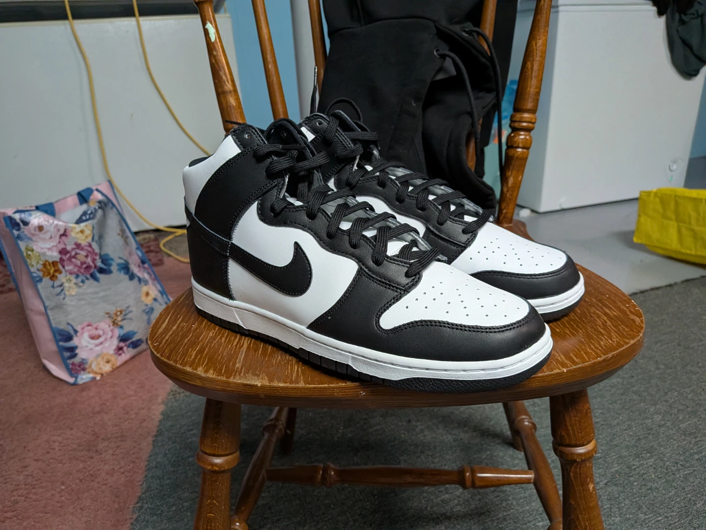 Nike Dunk High Black and White