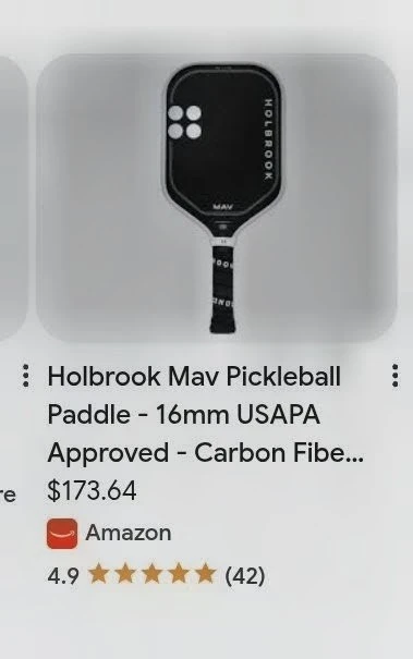 Holbrook Mav Pickleball Paddle 16mm - photo 3