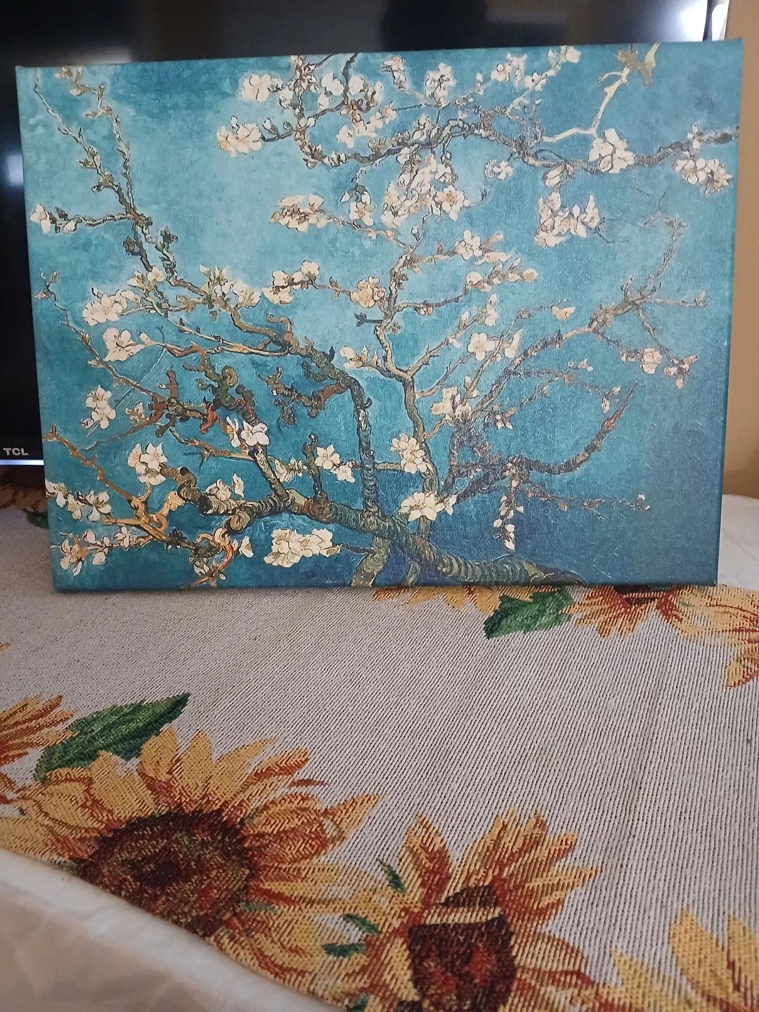 Wieco Art Almond Blossom Canvas Print