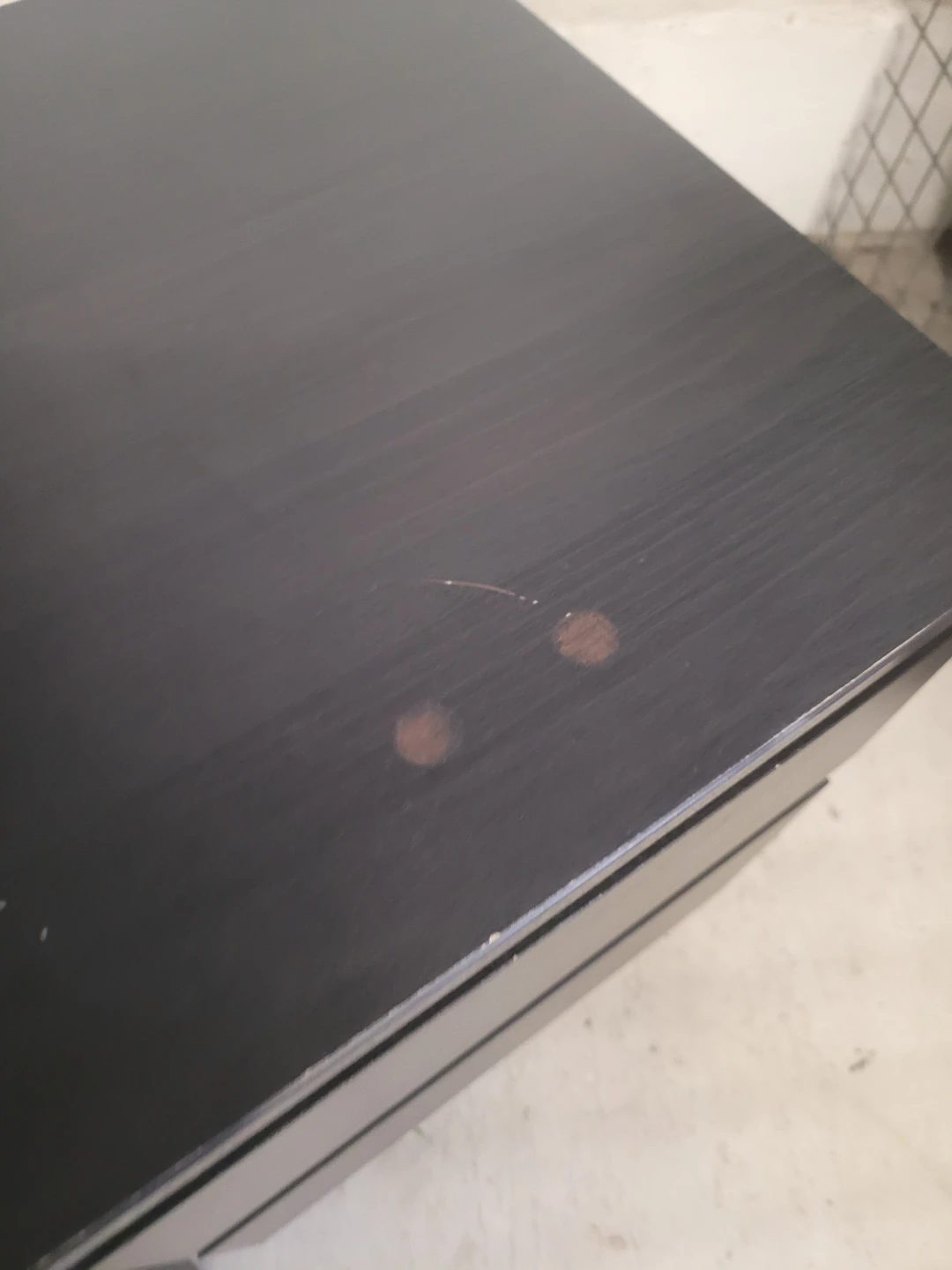 Two Dark Wood Bedside Tables - photo 5