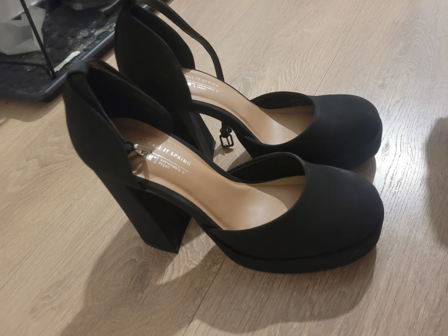 Call It Spring Black Platform Heels