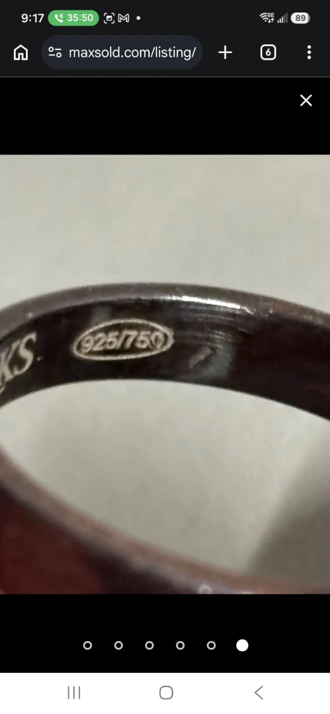 Birks Sterling Silver and Gold Ring - photo 5
