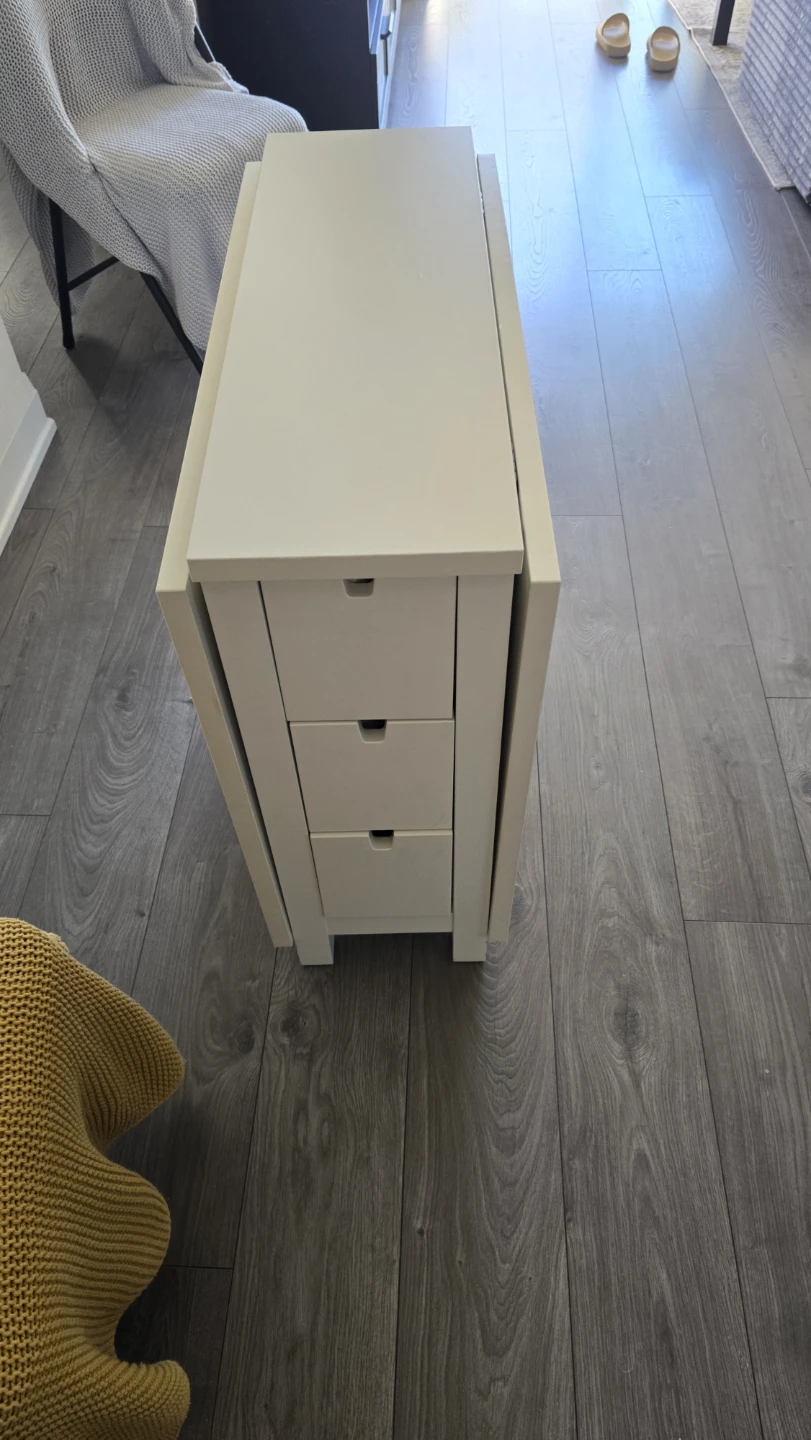 White IKEA Norden Gateleg Table - photo 5