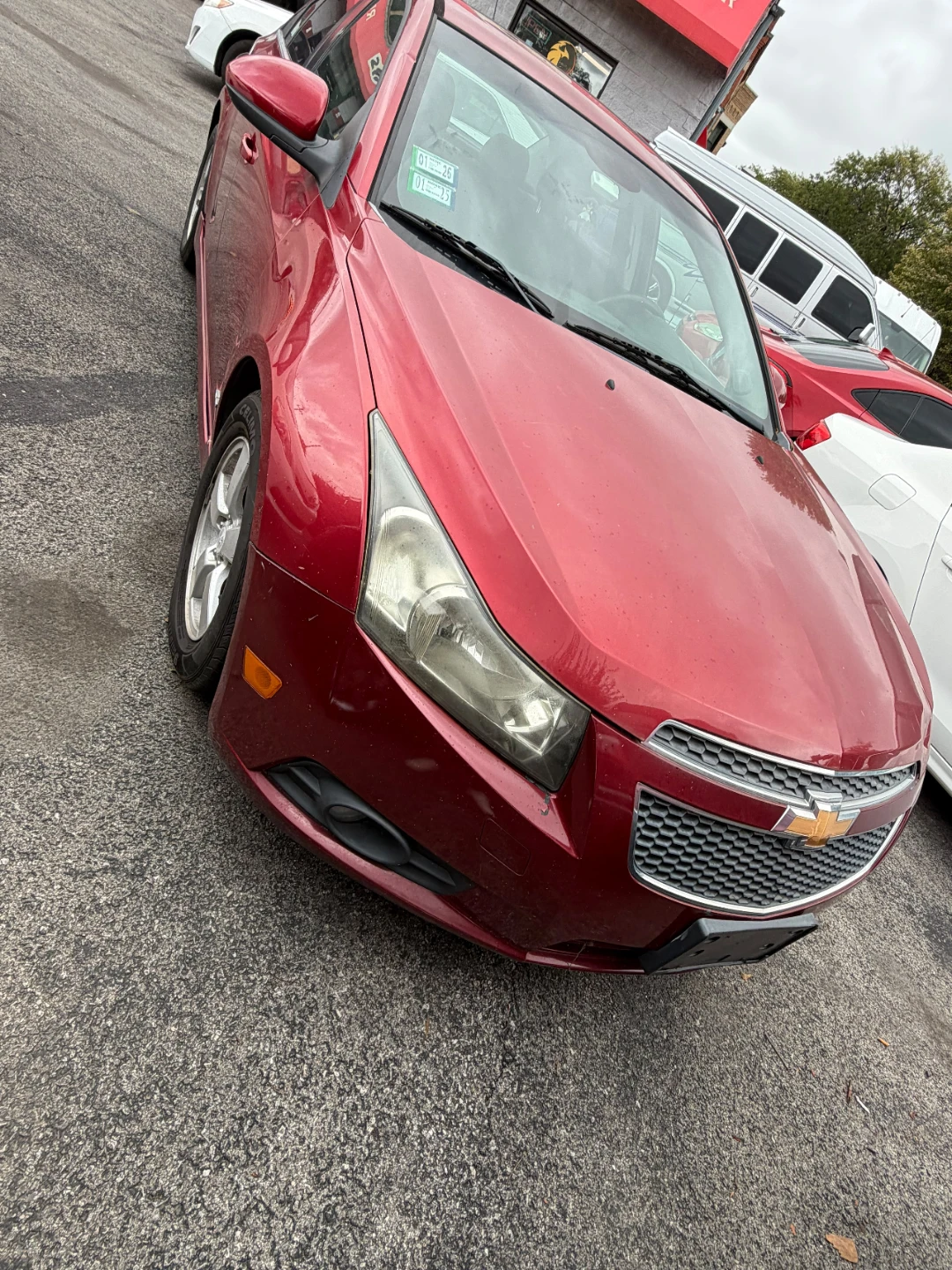 Red Chevrolet Cruze LT Sedan