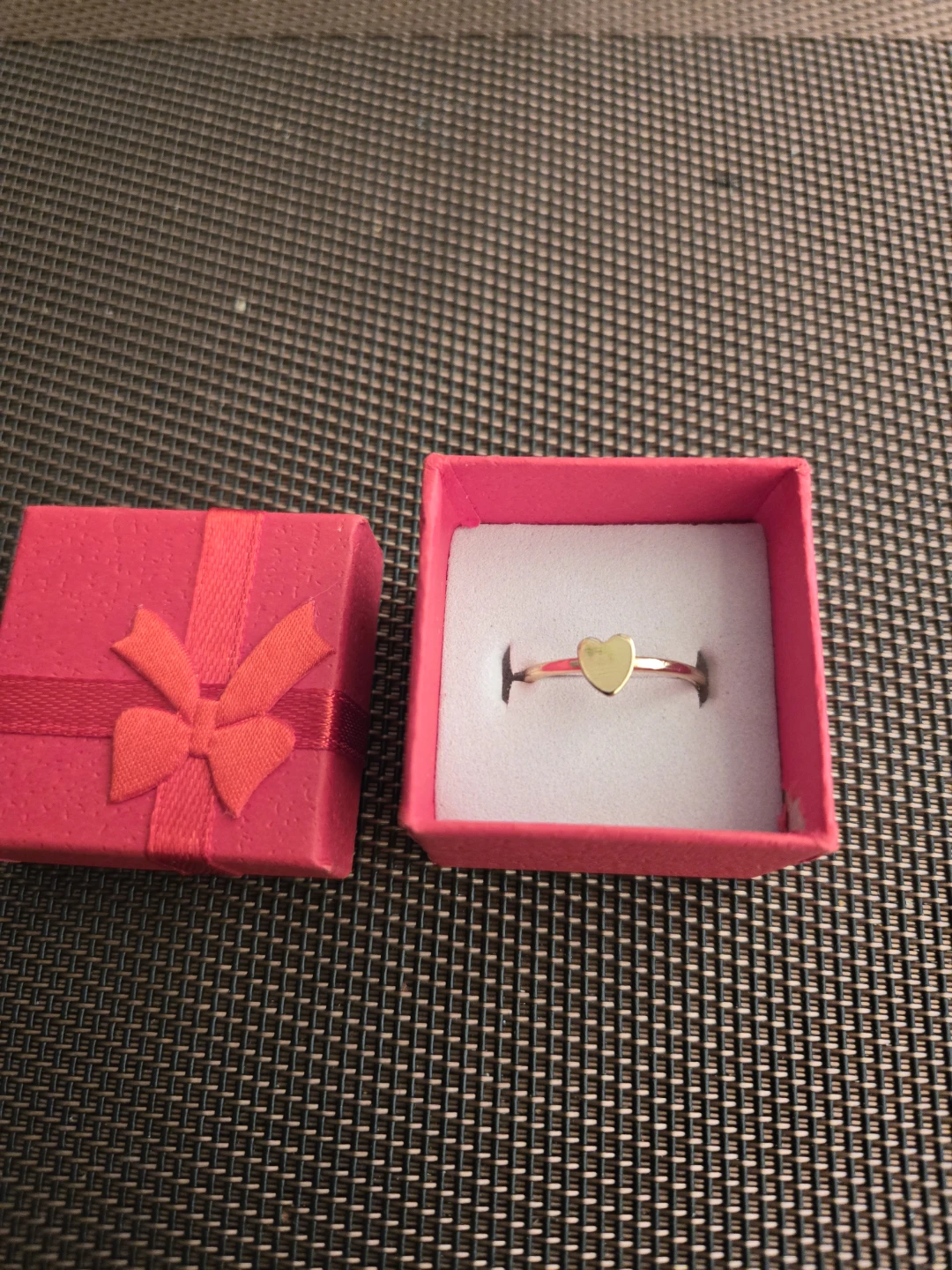 Gold-tone Heart Ring