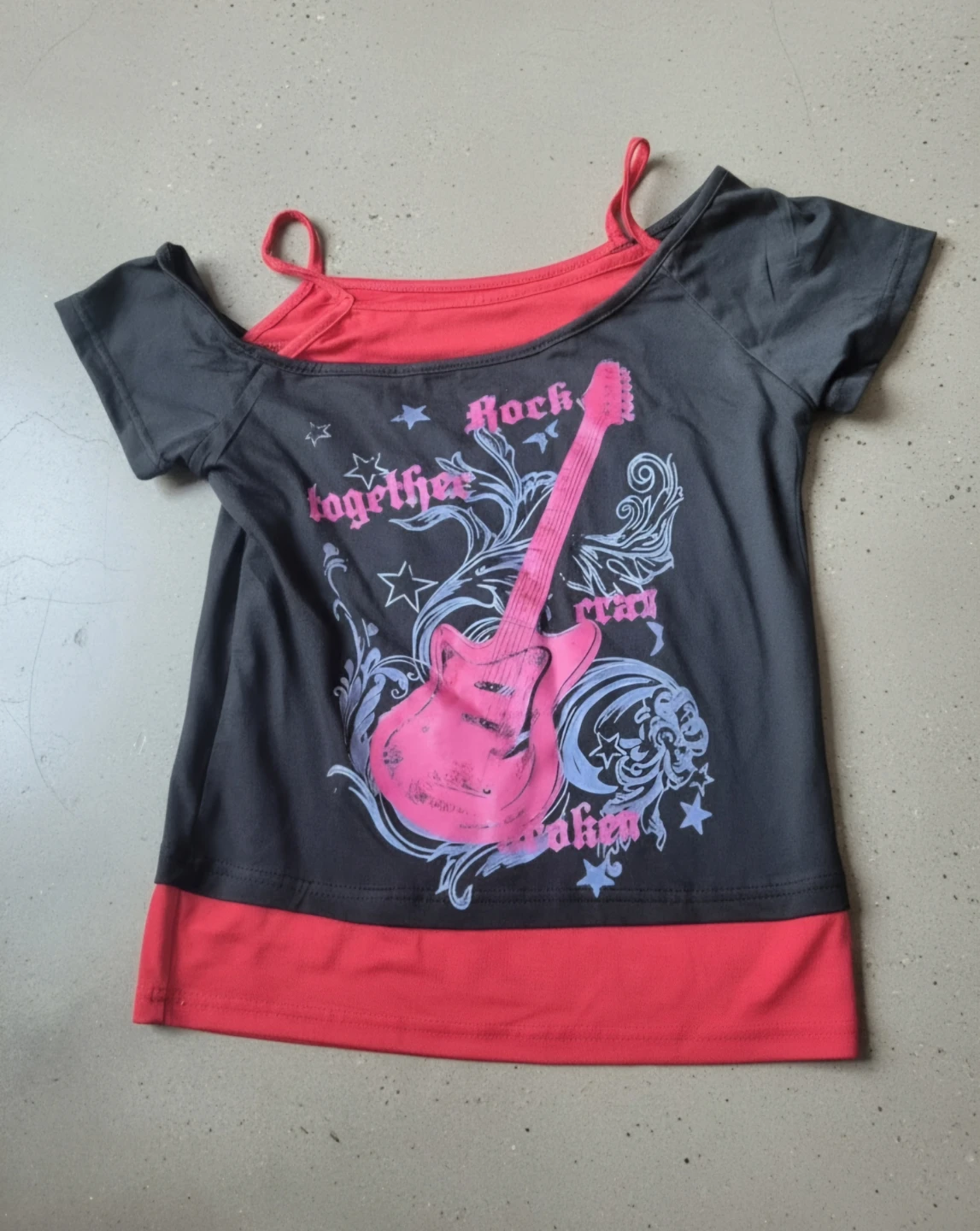 Graphic layered t-shirt