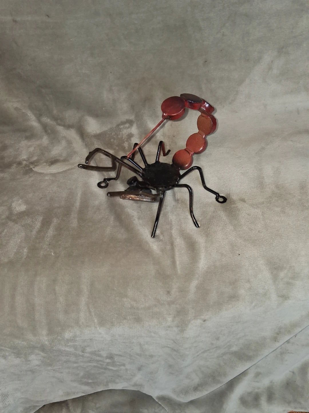 Handcrafted Metal Scorpion Sculpture - photo 2