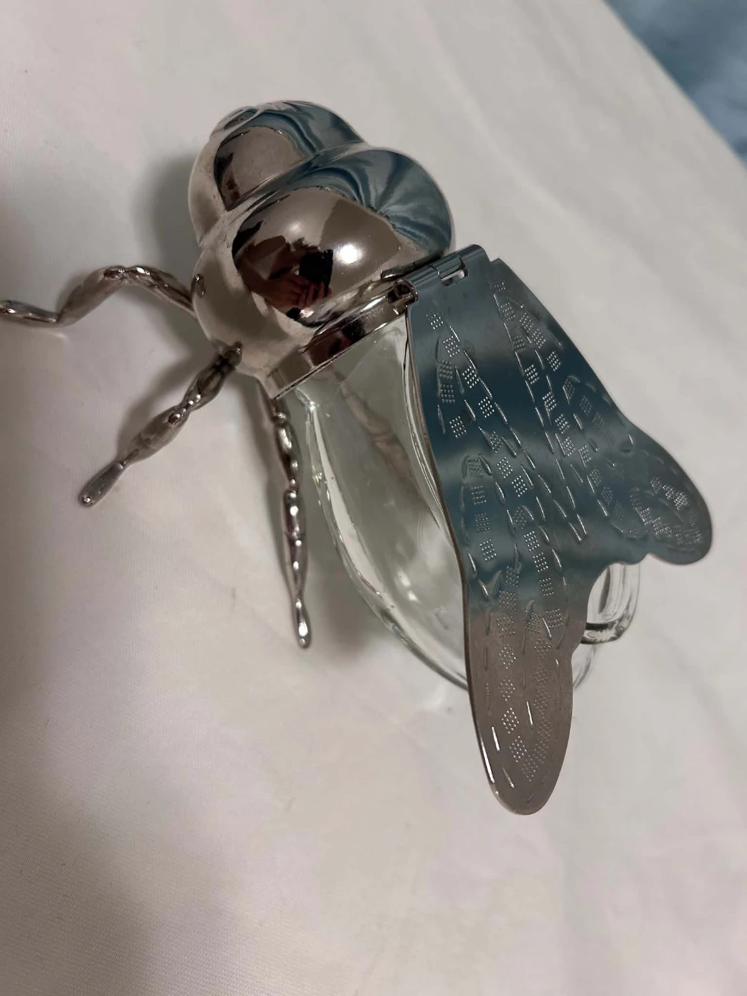 Bee-Shaped Glass Honey Pot by Godinger Silver Art Co - photo 2