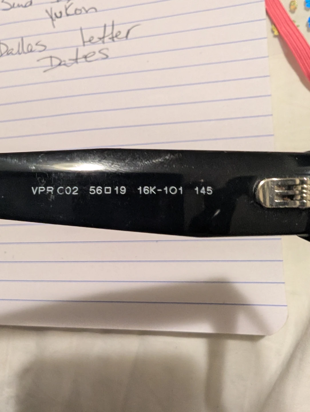 Prada Black Glasses VPR C02 - photo 3