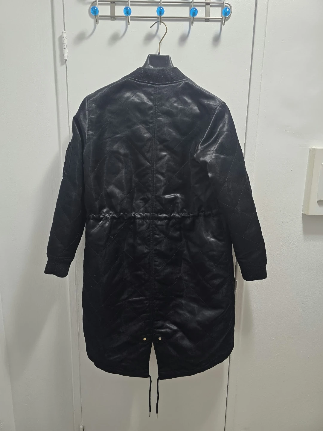 GAP Quilted Bomber Jacket Black - photo 4