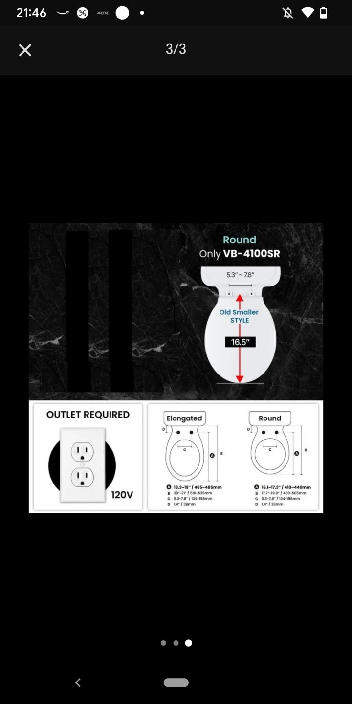 VOVO Premium Round Bidet Seat - VB-4100SR - photo 3