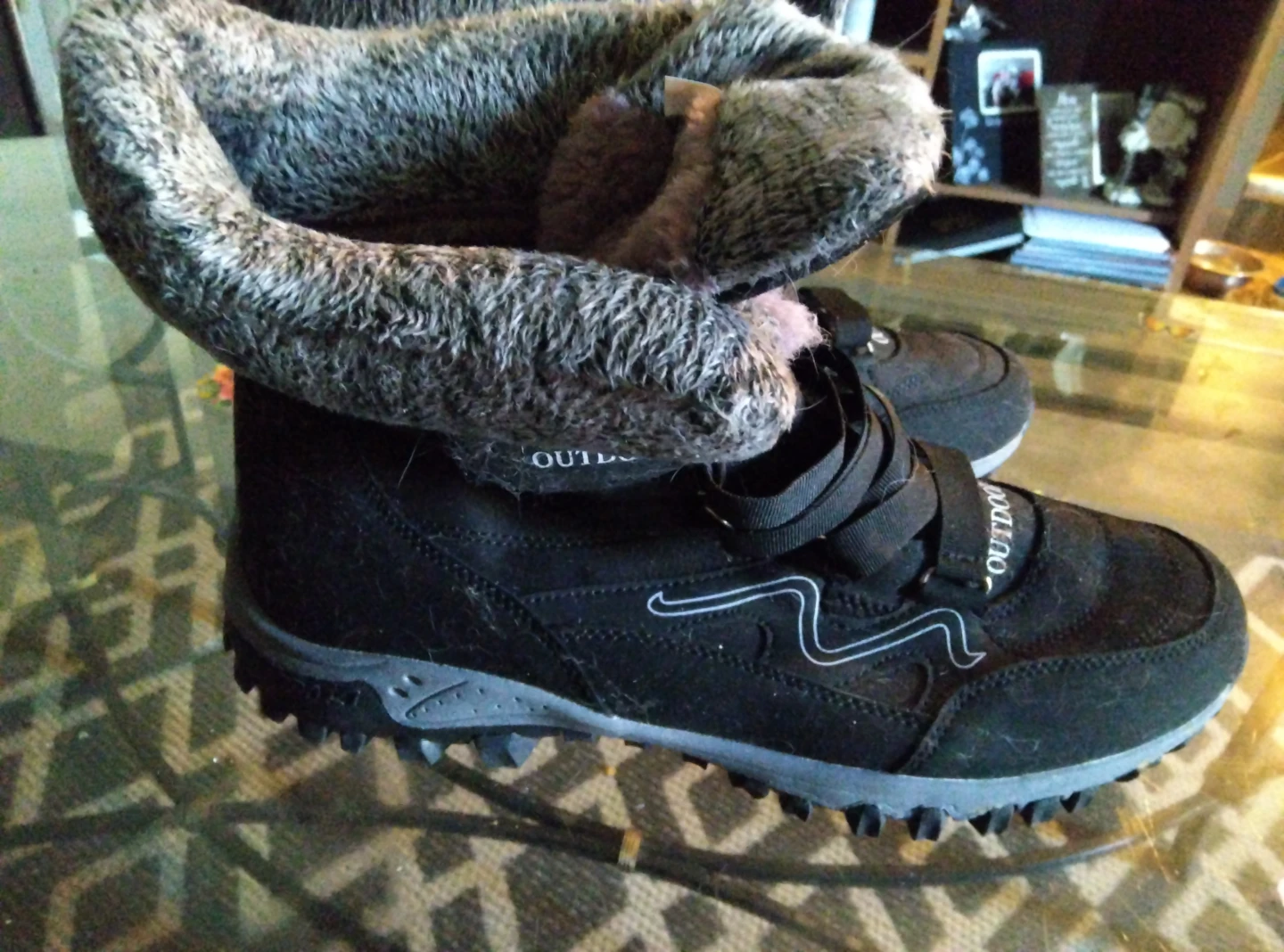 Outdoor black winter boots (unisex)