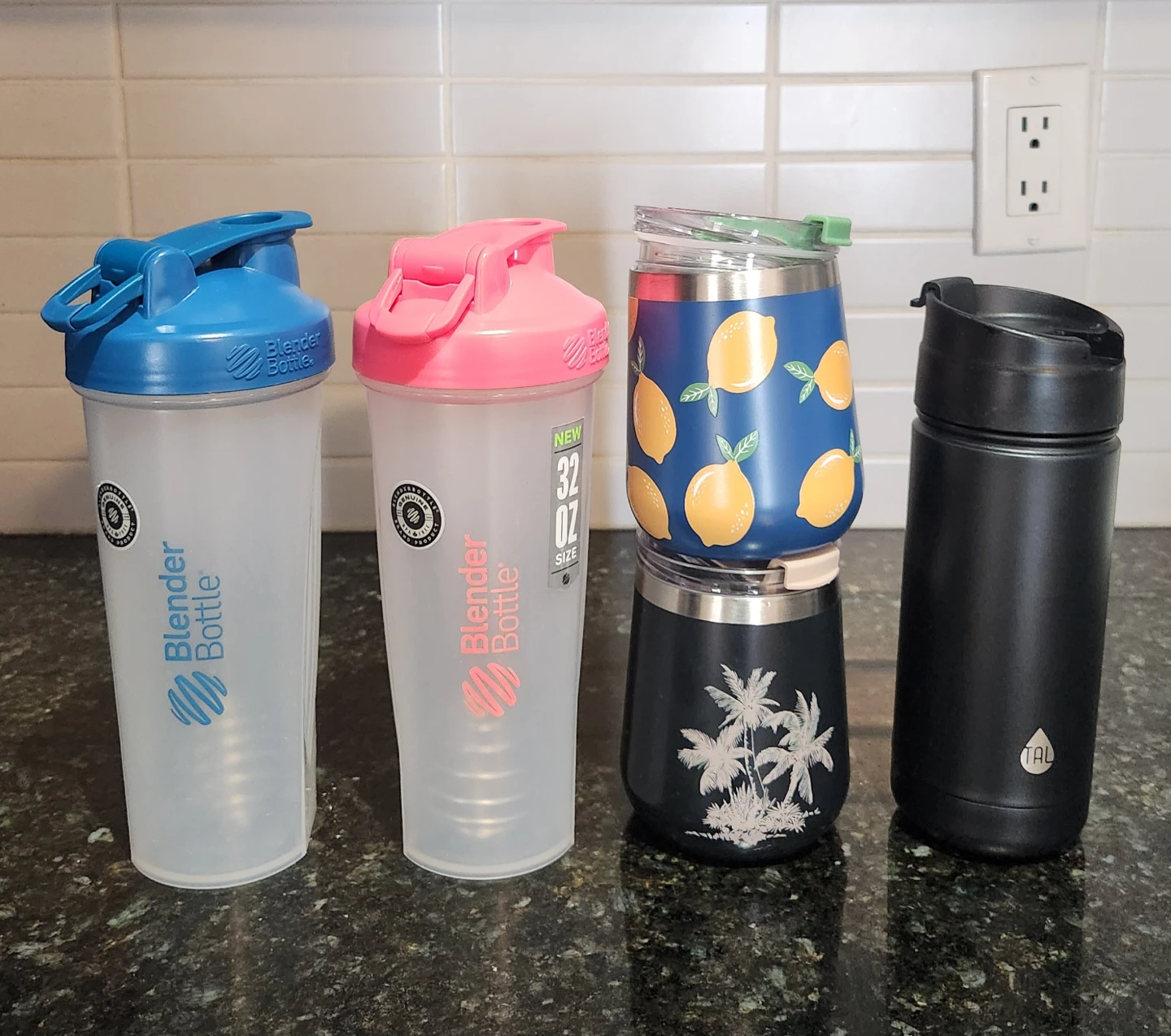 Assorted BlenderBottle and TAL drinkware set