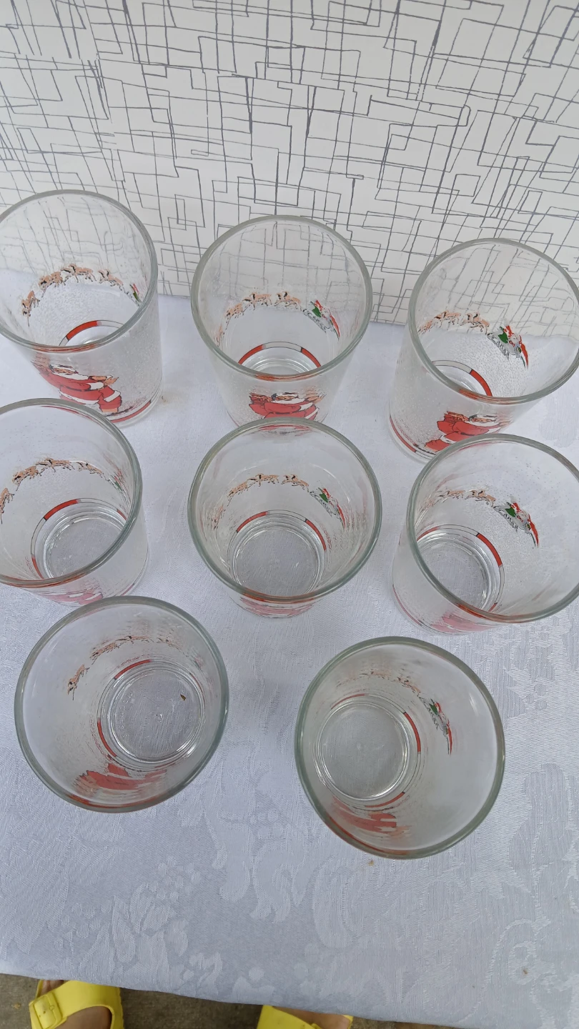 Collection of 8 Santa glasses for  $10.00 - photo 3
