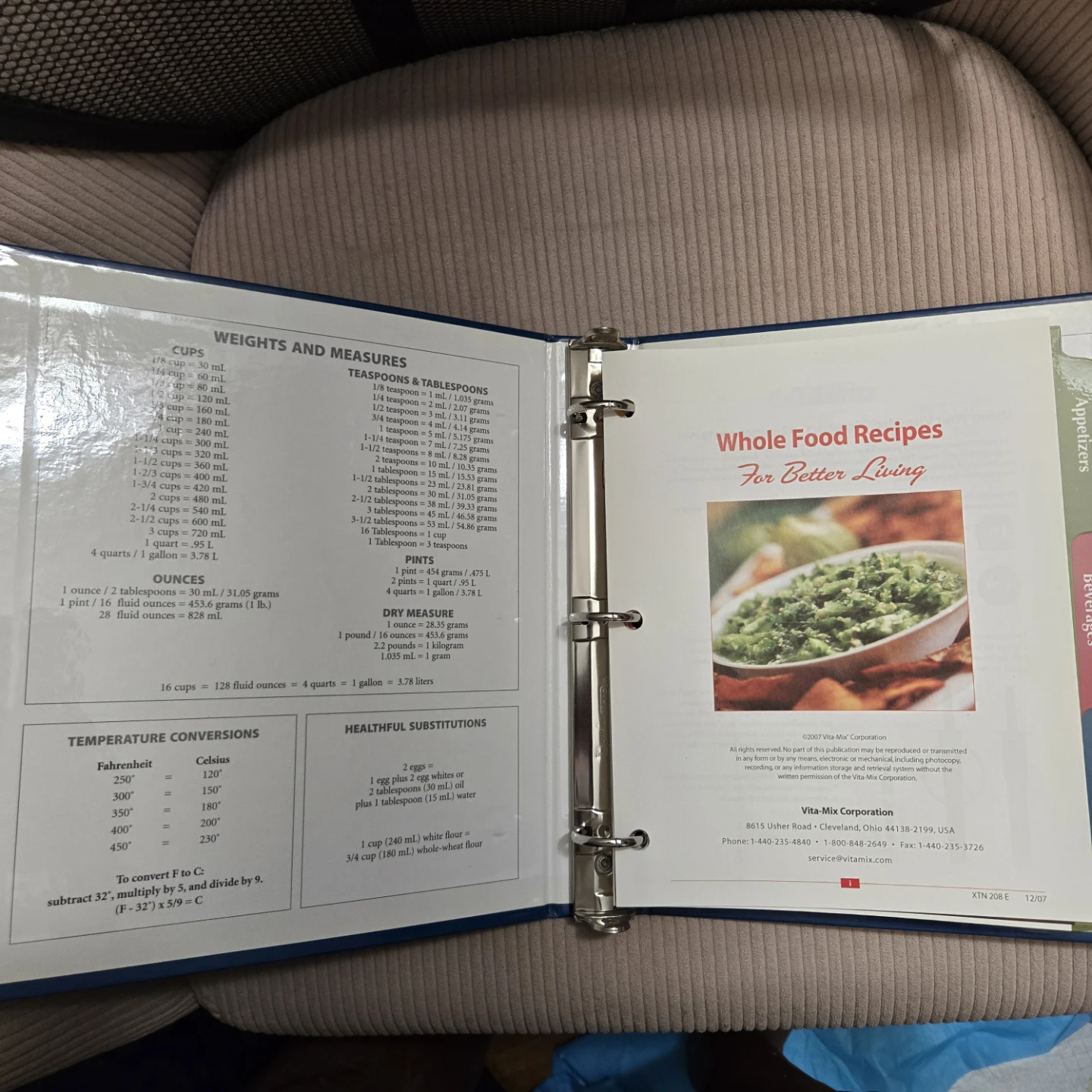 Vita-Mix Whole Food Recipes For Better Living Cookbook - photo 2