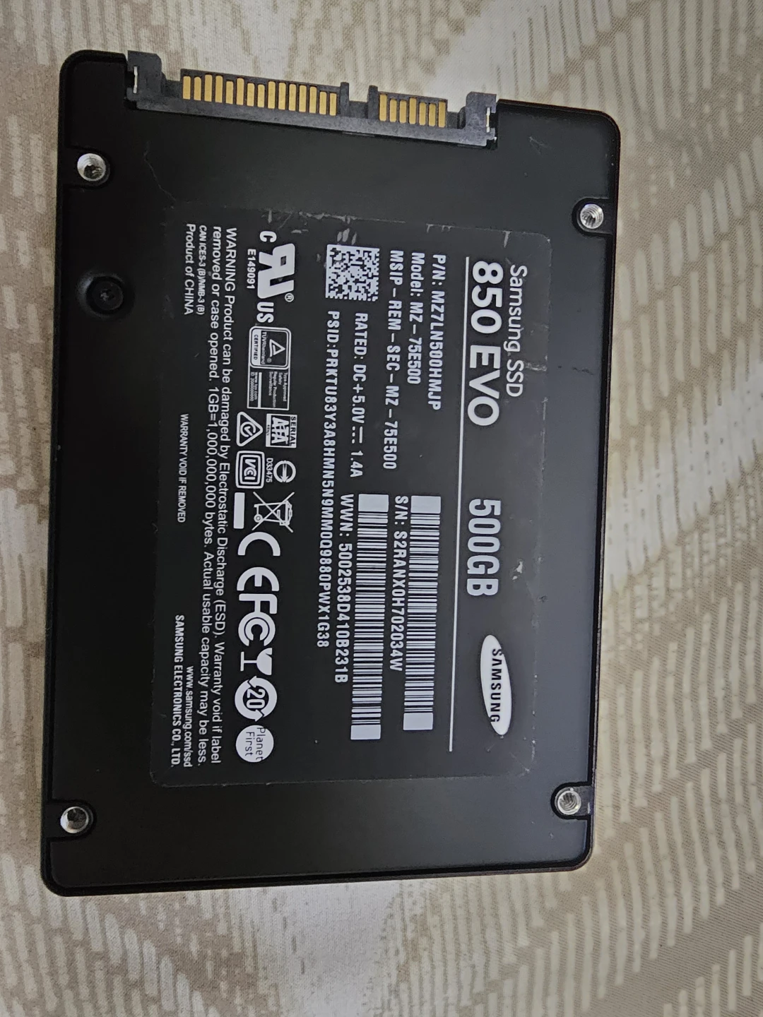 Samsung 850 EVO 500GB SSD - photo 2