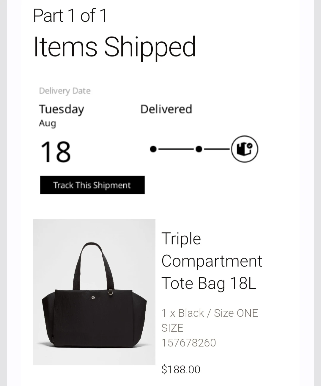 Lululemon Triple Compartment Tote/Travel Bag 18L - photo 5