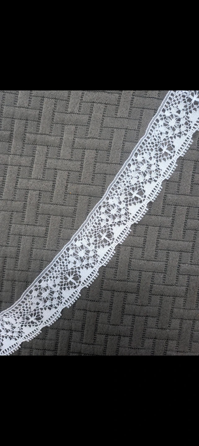 Vintage White Floral Lace Trim - Price per yard - photo 3
