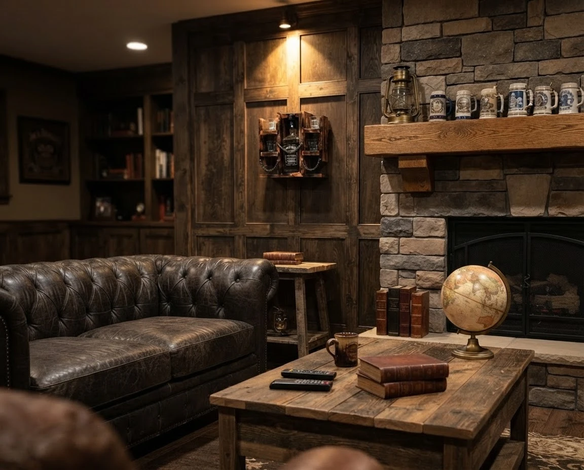 Jack Daniel's custom wooden bottle and shot glass rack
