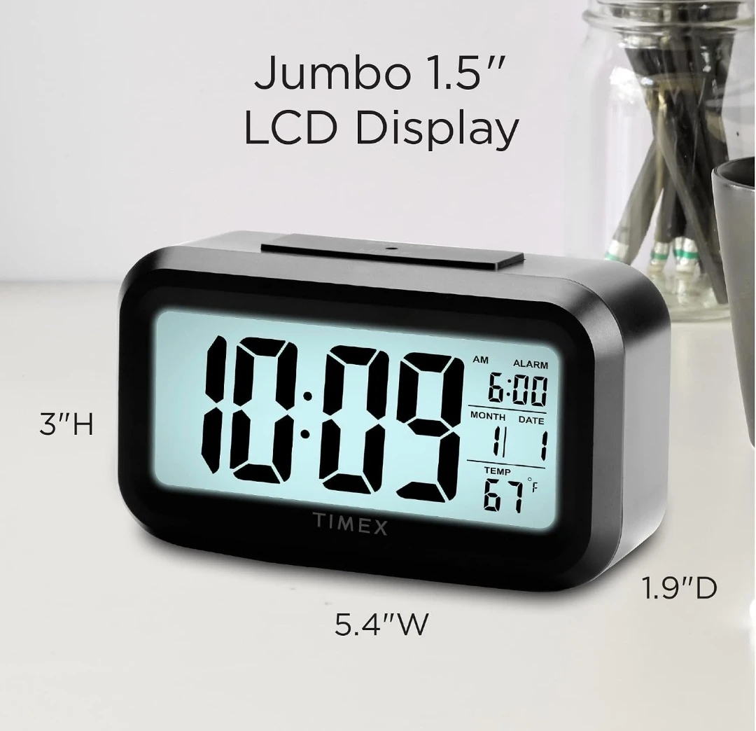 Timex Cordless Alarm Clock with Jumbo Display - photo 2