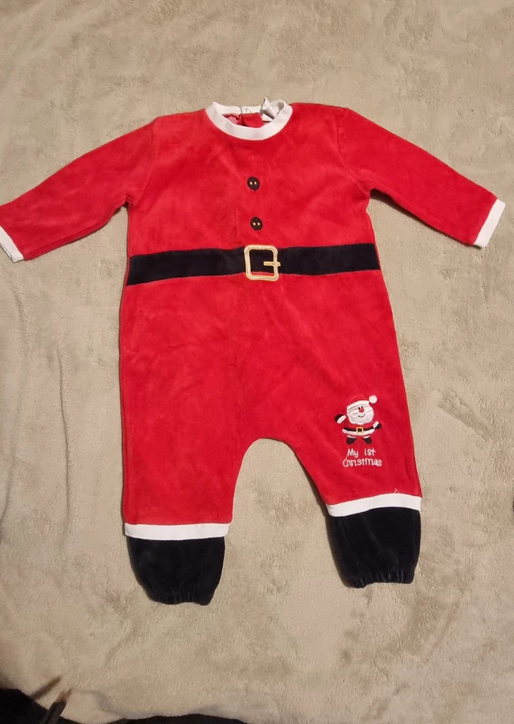 Jumbo Baby Santa My 1st Christmas Romper 12 Months